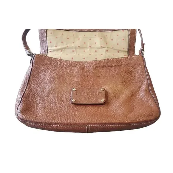 Kate Spade Tan Leather Shoulder Bag- great fall bag! - Picture 4 of 9